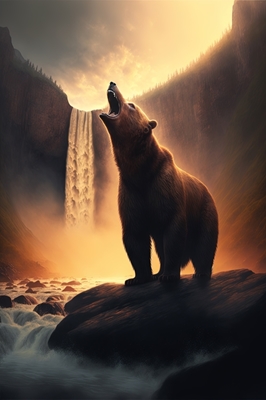 Karhu veden äärellä