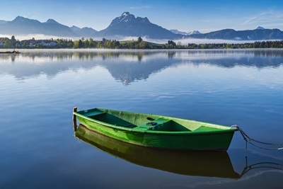 Green rowboat