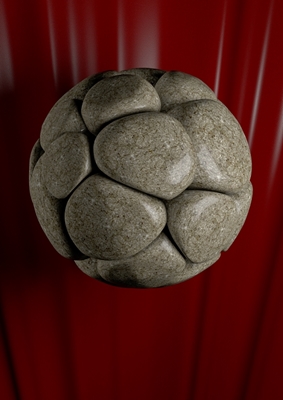 Esfera de geometría de piedra