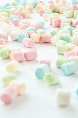 Pastel mini marshmallows