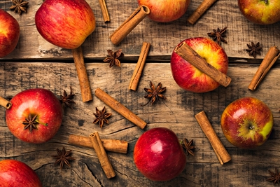 Apfel, Zimt und Sternanis