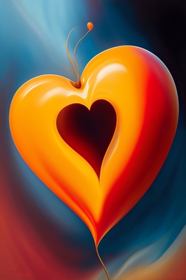 Peach Colored Heart