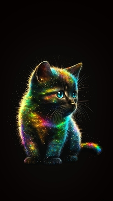 Gatto arcobaleno