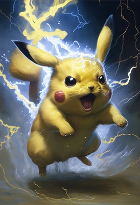 Pikachu in action 