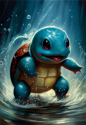 Squirtle giocoso
