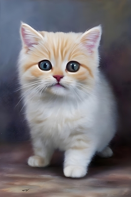 Cute Kitten Painting
