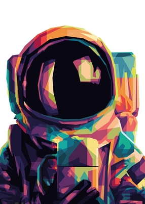 Farverig astronaut