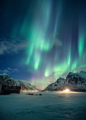 Aurora Boreal no Polo Norte