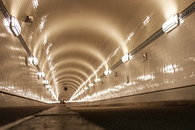 De oude Elbetunnel in Hamburg
