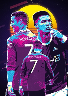 ronaldo retro style posters & prints by Angga Widodo - Printler