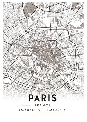 Paris Stadskarta