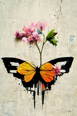 Fjäril x Banksy