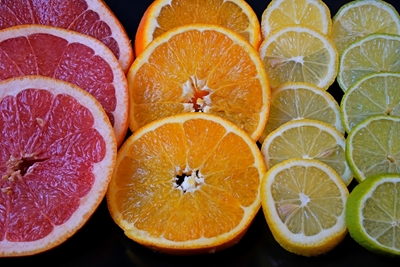 Nakrájené citrusové plody 