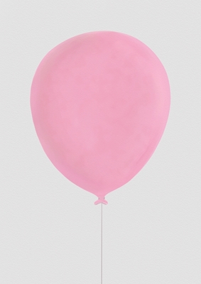 Lyserød ballon