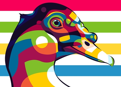 Wild Duck Pop Art -tyyli