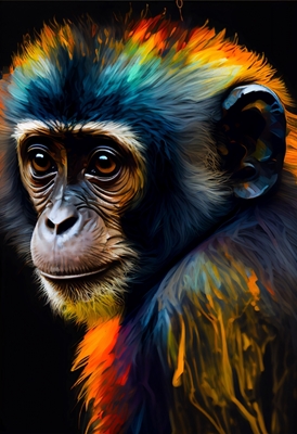 Kolorowa małpka