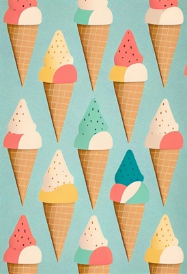Retro Ice Cream Cones