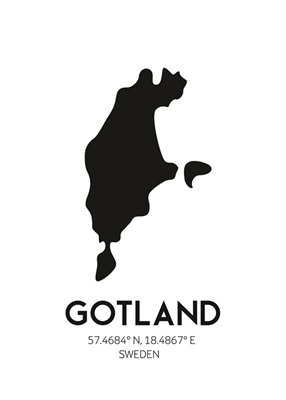 Gotland in Schwarz und Weiß