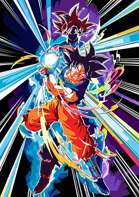 Goku Ultra Instinkt Pop Art