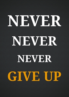 Giv aldrig op