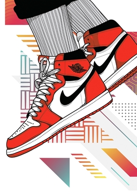 Sneakers Air Jordan Röd