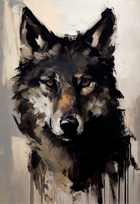 Wolf Schilderij