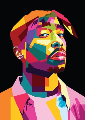 Tupac Shakur WPAP Pop Art