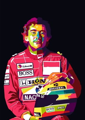 Ayrton Senna WPAP Pop Art