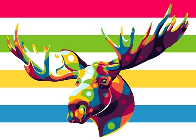 The Wild Moose in Pop Art