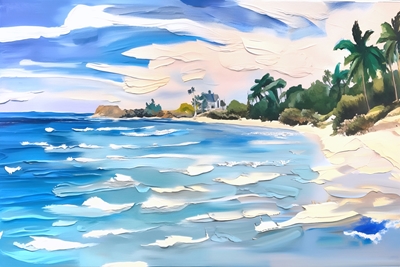 Peinture de plage