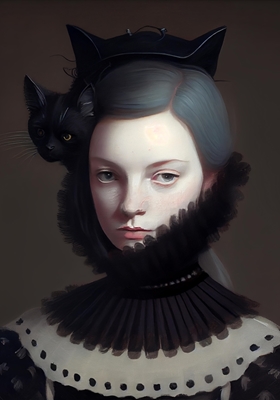 Fröken svart kattunge