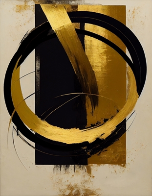 Abstracte Gouden Cirkel