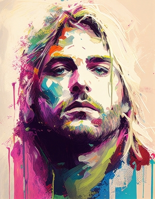 Kurt Cobain porträtt