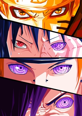Naruto Sasuke Madara Ojos de dolor