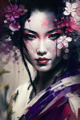 Geisha portrett