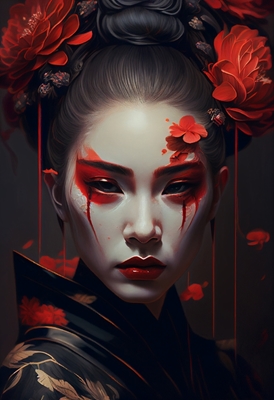 Geisha portrait posters & prints by Karl Petersen - Printler