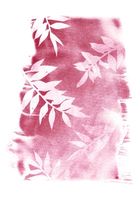 Faded pink leaves