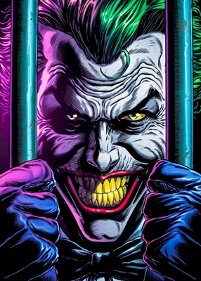 Joker holder smil