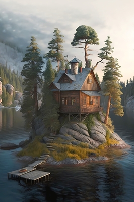 The cabin on the Island