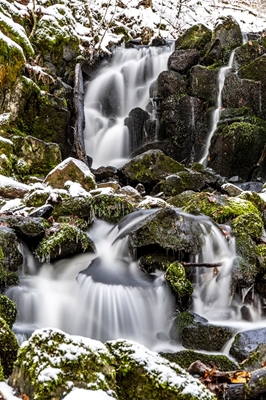 Waterfall in winter- The Teufe