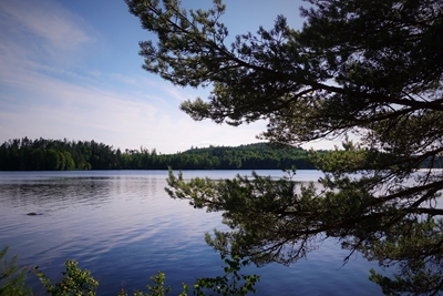 Lac tranquille à Trollhättan
