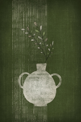 Den abstrakte buttede vase
