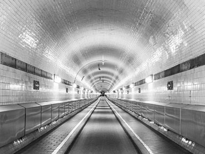 Vieux tunnel de l’Elbe à Hambourg