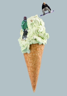 snowboard sul gelato