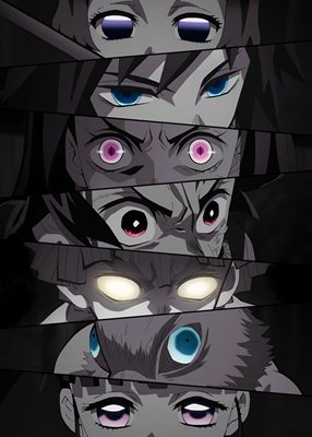 Demon Slayer Anime -silmät