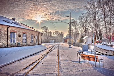 Vinter på jernbaneskolen