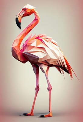 Baixo Poly Flamingo