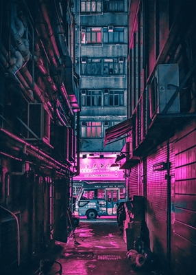 Noční světlo City Cyberpunk