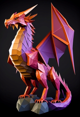 Low Poly Dragon Posters & Prints By Floartz - Printler