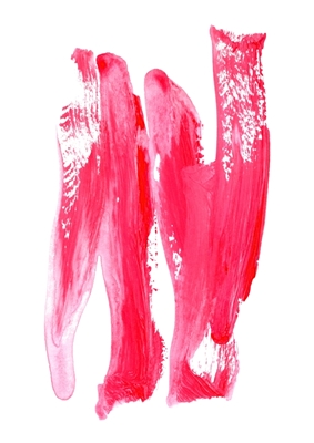 Lyserød 2 | Penselstrøg abstrakt
